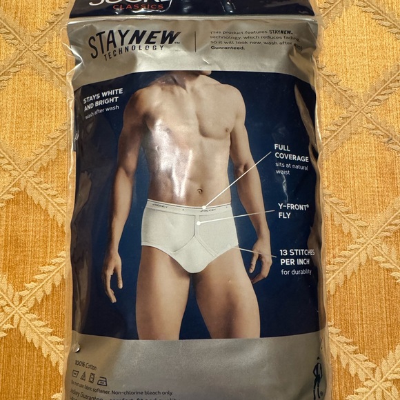 Brand new ❤️ Jockey Men's Black Briefs full- rise 4 pack size 34( Medium) - Picture 4 of 4